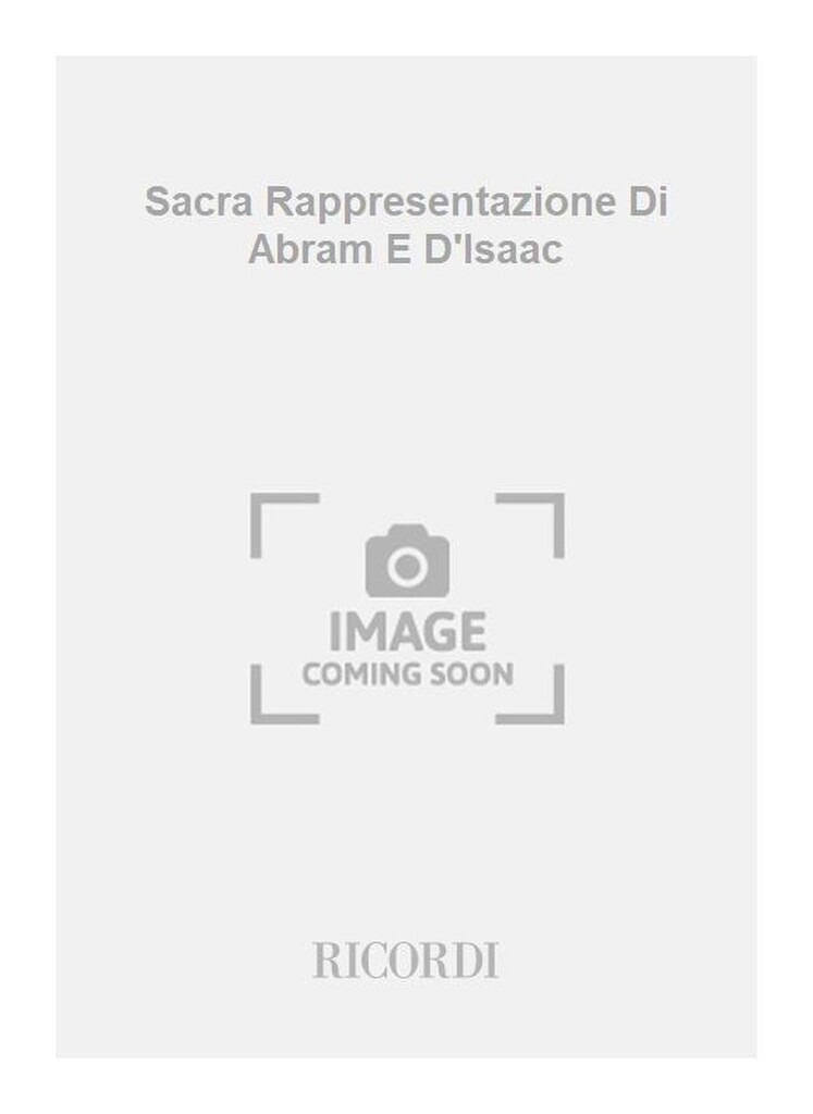 Sacra Rappresentazione Di Abram E D'Isaac